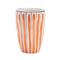 Orange Wavy Stripe Dolomite Planters Set